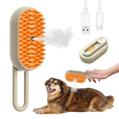 Cepillo de vapor para mascotas 3 en 1